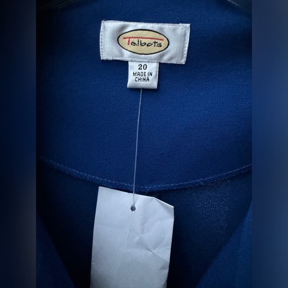 NWT WOMENS TALBOTS ROYAL BLUE COAT DRESS 20 - Picture 4 of 4